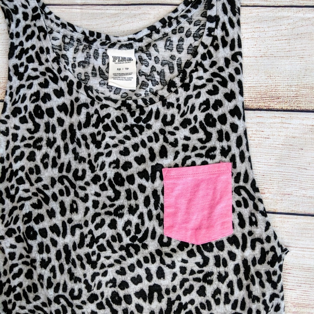 PINK Victoria's Secret Cheetah XS tank top - Picture 2 of 5